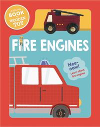 FIRE ENGINES WOODEN VEHICLE SET (ING)
