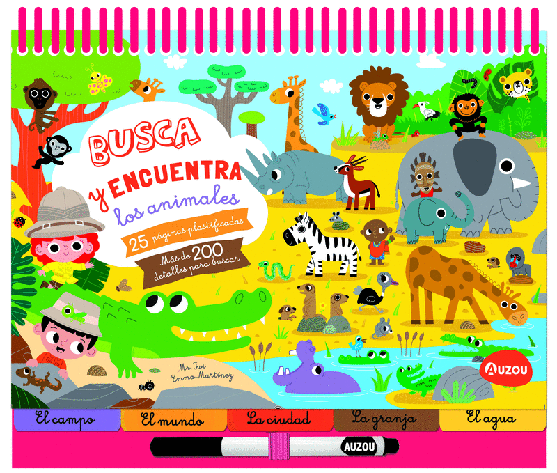 ESPIRAL. BUSCA Y ENCUENTRA LOS ANIMALES