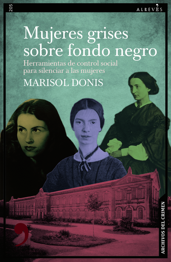 MUJERES GRISES SOBRE FONDO NEGRO