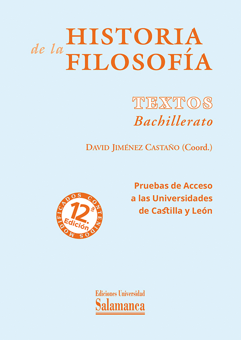 HISTORIA DE LA FILOSOFIA. TEXTOS. BACHILLERATO (12/E)
