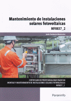 MANTENIMIENTO INSTALACIONES SOLARES FOTOVOLTAICAS MF0837-2