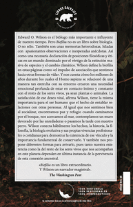 BIOFILIA AMOR A LA NATURALEZA O AQUELLO QUE NOS HACE HUMANO