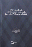 INFORME SOBRE TRANSPARENCIA LOCAL COMUNITAD VALENCIANA 2019