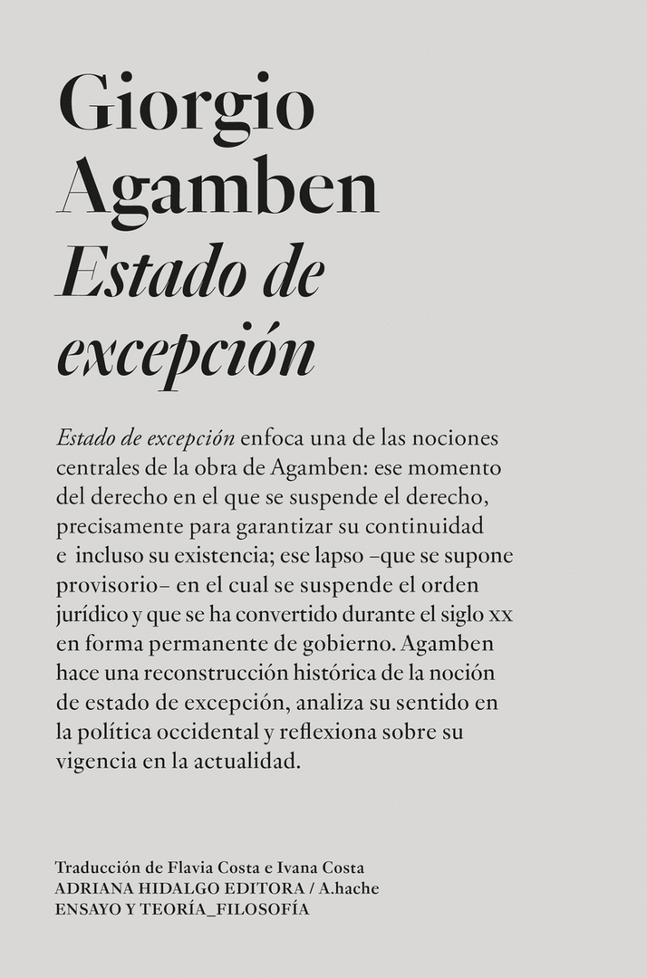 ESTADO DE EXCEPCIÓN