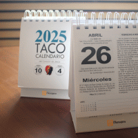 TACO CALENDARIO 2025 PEANA SAGRADO CORAZON