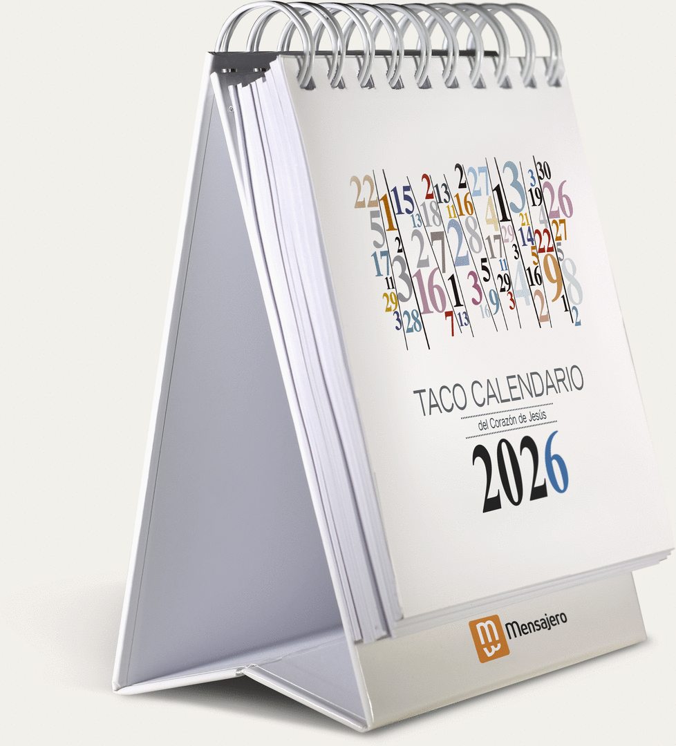 TACO CALENDARIO DEL CORAZÓN DE JESÚS MESA - NÚMEROS 2026