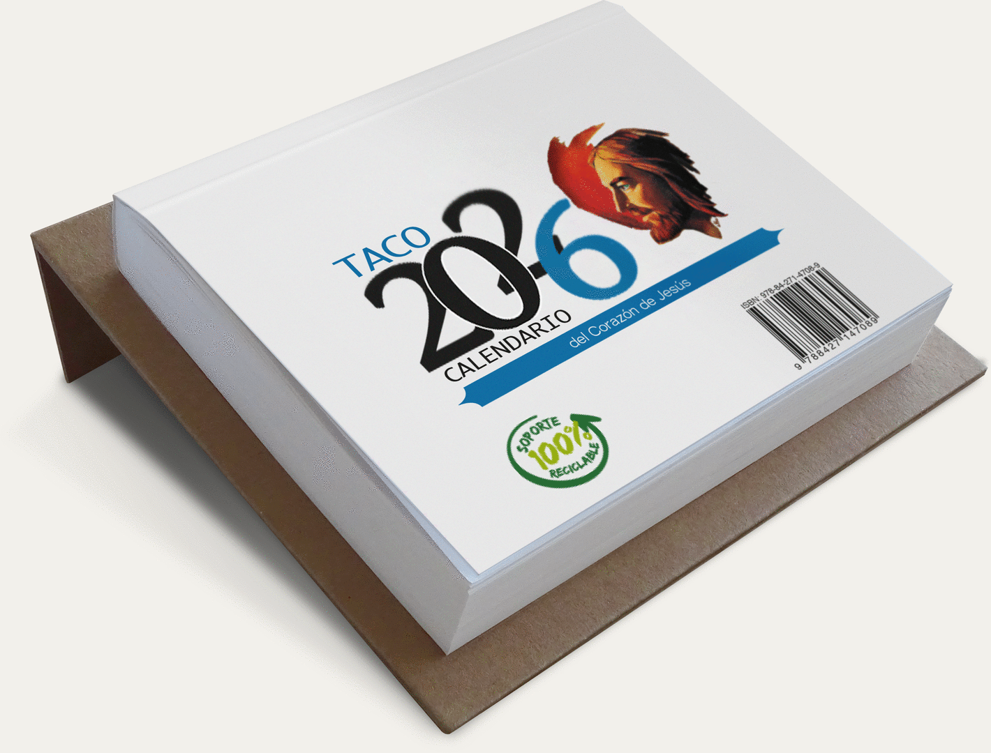 TACO CALENDARIO DEL CORAZÓN DE JESÚS NOTAS CON SOPORTE 2026