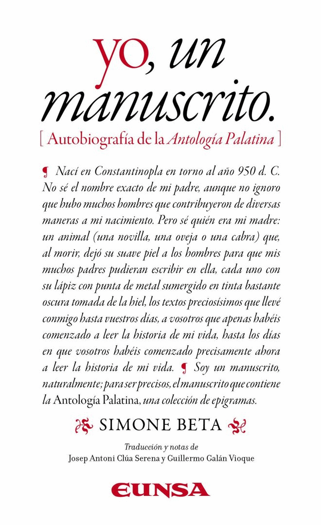 YO, UN MANUSCRITO