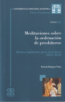 MEDITACIONES SOBRE LA ORDENACION DE PRESBITEROS