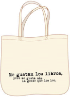 BOLSA ME GUSTAN LOS LIBROS,PERO ME GUSTA MAS LA GENTE QUE