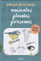 PACK DIBUJAR EN 10 PASOS PERSONAS,ANIMALES Y PLANTAS