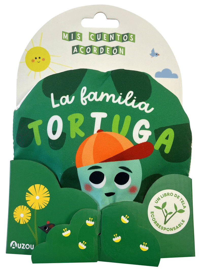 LIBRO DE TELA. LA FAMILIA TORTUGA. MIS CUENTOS ACORDEON