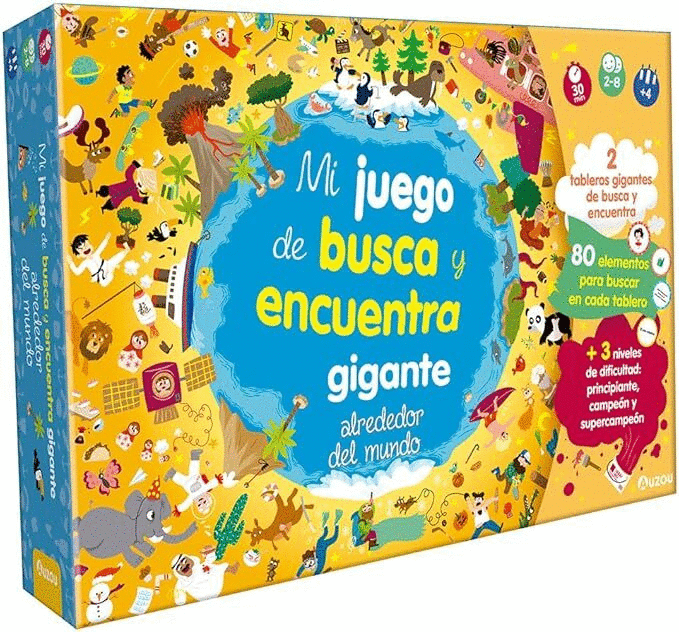 BUSCA Y ENCUENTRA GIGANTE ALREDEDOR DEL MUNDO. JUEGO DE MESA