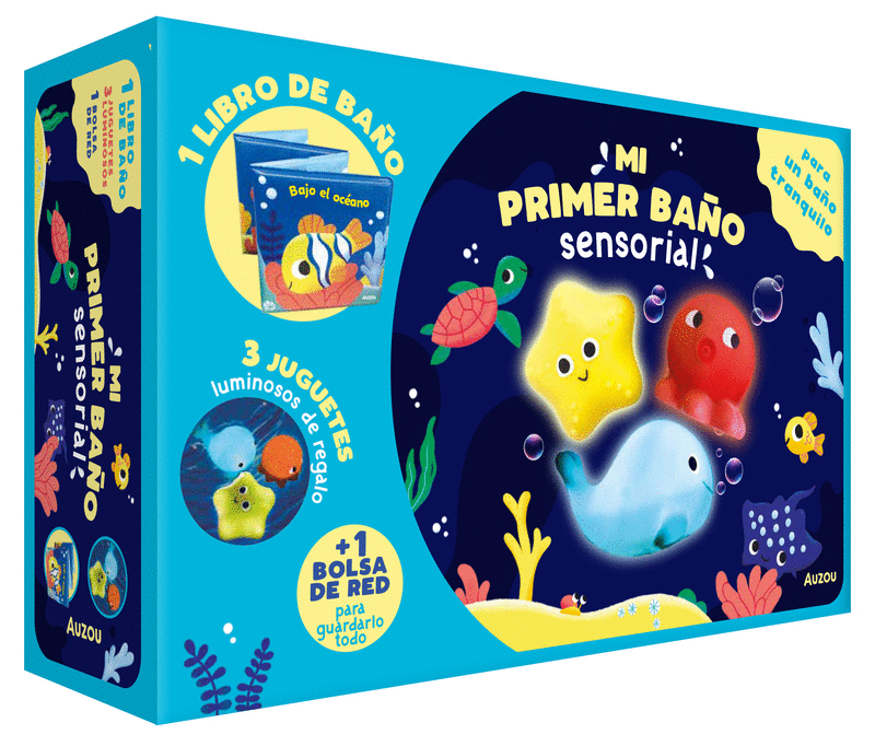 MI PRIMER COFRE DE BAÑO SENSORIAL - 3 JUGUETES QUE BRILLAN