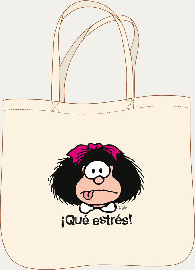 BOLSA MAFALDA. TOTE BAG QUE ESTRES