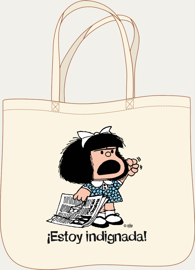 BOLSA MAFALDA. TOTE BAG ESTOY INDIGNADA