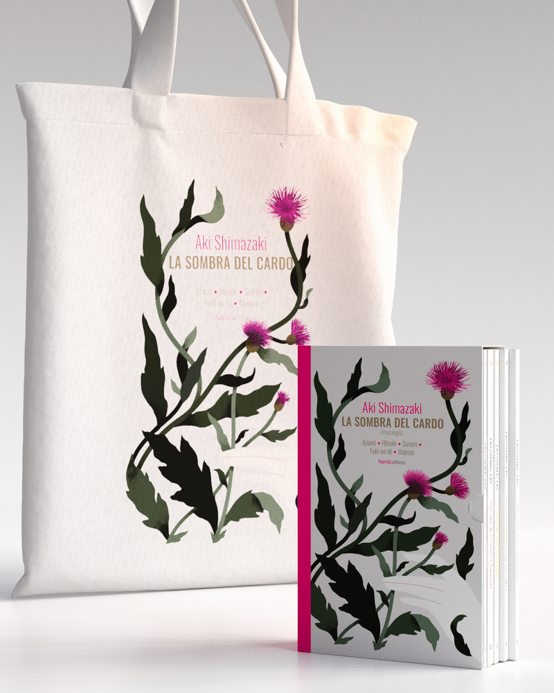 ESTUCHE PENTALOGIA LA SOMBRA DEL CARDO BOLSA DE TELA