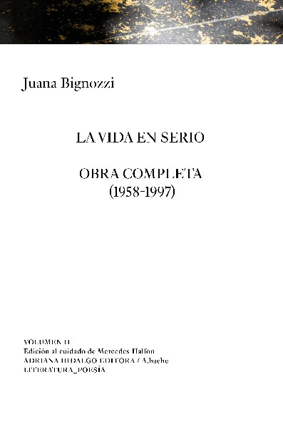 VIDA EN SERIO, LA (VOL. II)